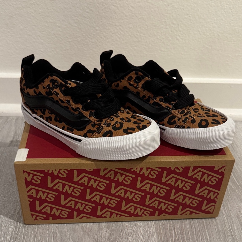 Vans Knu School Brown Leopard Sneakers